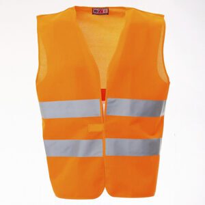 Chaleco Reflex+ de alta visibilidad de Payper. Con costuras de doble aguja y cierre con velcro, este chaleco es esencial en entornos laborales.