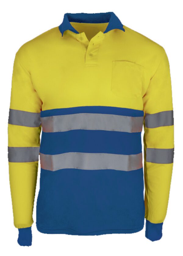 Polo de alta visibilidad Sunny2 Plus de Prima, modelo manga larga.