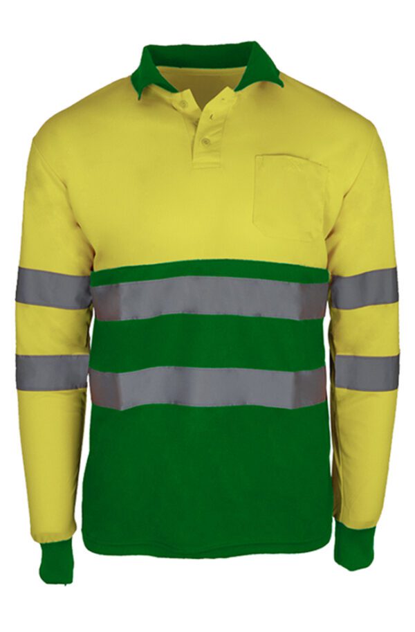Polo de alta visibilidad Sunny2 Plus de Prima, modelo manga larga.
