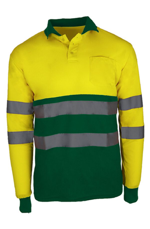Polo de alta visibilidad Sunny2 Plus de Prima, modelo manga larga.