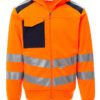 Sudadera de alta visibilidad para hombre, con capucha y bandas reflectantes.