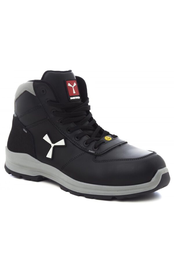 calzado de seguridad en el lugar de trabajo es más que una necesidad; es esencial. El zapato GET FORCE MID HOMBRE S3-NBK de Payper es la respuesta a la demanda de protección