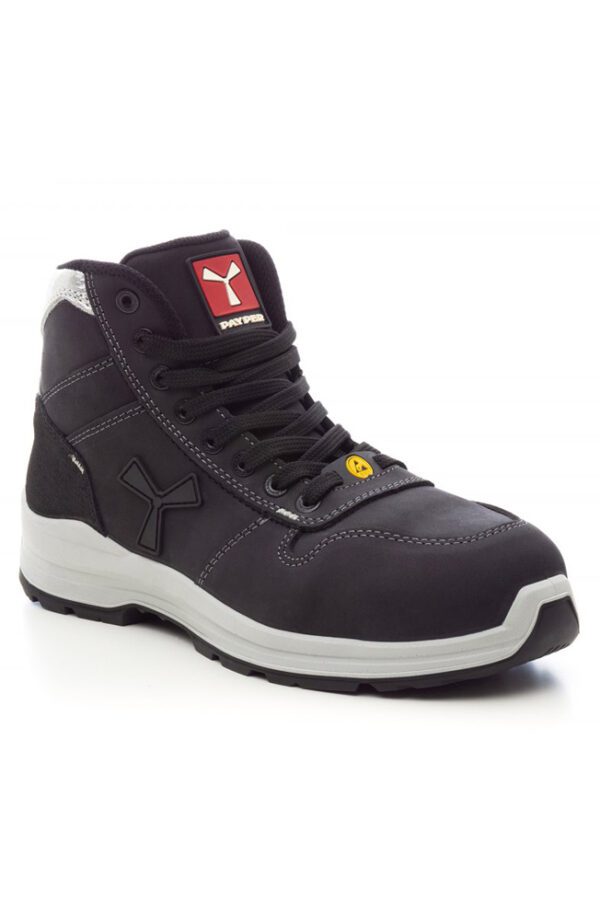 calzado de seguridad en el lugar de trabajo es más que una necesidad; es esencial. El zapato GET FORCE MID HOMBRE S3-NBK de Payper es la respuesta a la demanda de protección