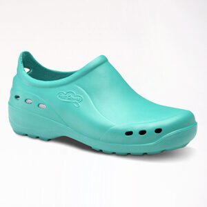 Calzado Feliz Caminar Flotantes Shoes, ultraligero en material EVA, color verde.