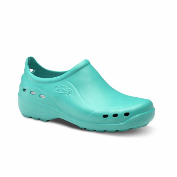 Calzado Feliz Caminar Flotantes Shoes, ultraligero en material EVA, color verde.