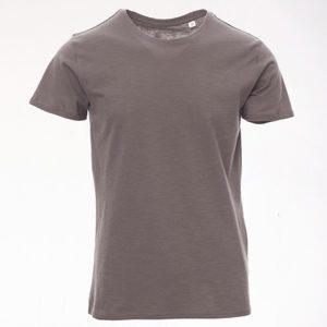 Camiseta Payper Party para hombre, 100% algodón flameado, color gris acero