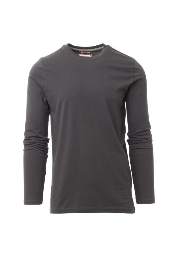 Camiseta de manga larga Payper PINETA para hombre con cuello redondo en color antracita