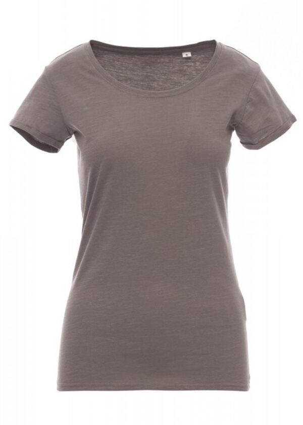 Camiseta Payper Party Lady para mujer, 100% algodón flameado, color gris acero.