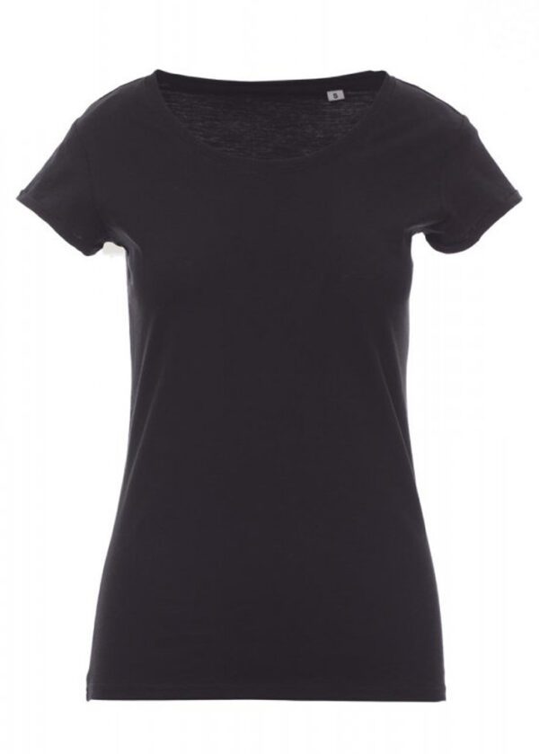 Camiseta Payper Party Lady para mujer, 100% algodón flameado, color negro.