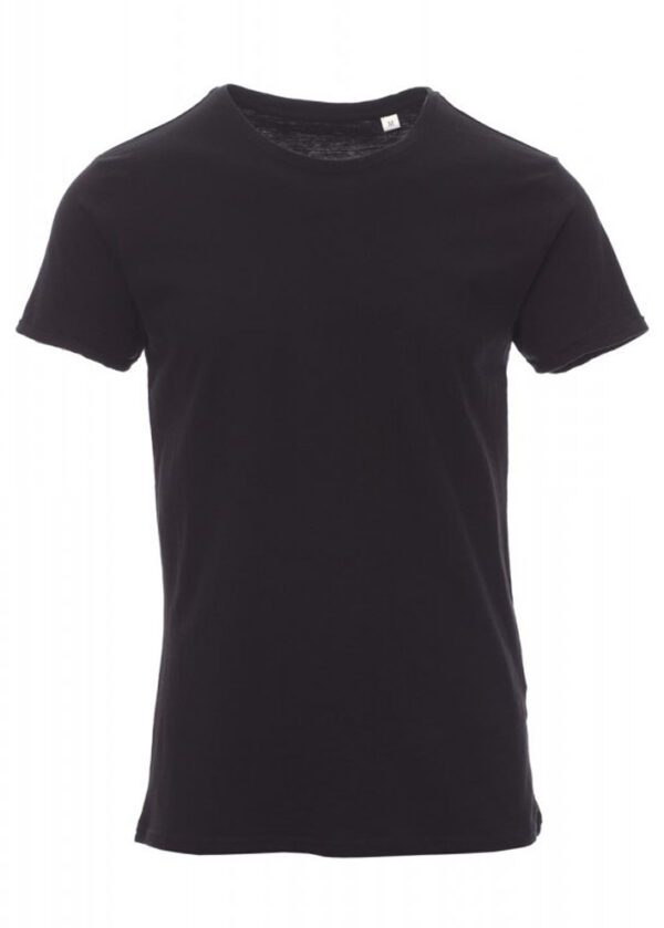 Camiseta Payper Party para hombre, 100% algodón flameado, color negro.