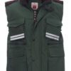 Chaleco de trabajo para hombre con capucha, bolsillos y acolchado