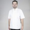 Chaqueta Unisex Popelín Fino Blanco M/C: Comodidad y Estilo