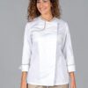 Chaqueta de Cocina Mujer LADY ANAYA TEJIDO RECICLADO: Elegancia Sostenible.