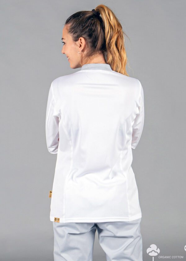 Chaqueta de Cocina Mujer LADY ANAYA TEJIDO RECICLADO: Elegancia Sostenible.