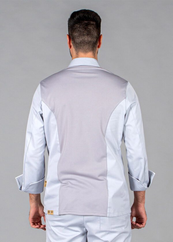 Chaqueta de Cocina Unisex BELTRÁN TEJIDO RECICLADO: Elegancia y Sostenibilidad en un Diseño Funcional.