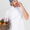 Chaqueta Cocina Unisex BOTON FORRADO M/C