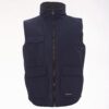 Chaleco acolchado Wanted Payper - Frente con cremallera y bolsillos.