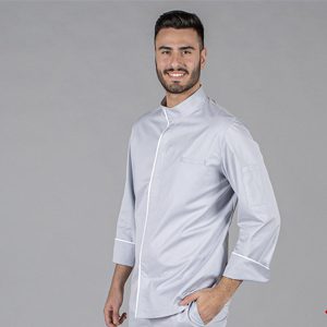 Chaqueta de Cocina Unisex BELTRÁN TEJIDO RECICLADO: Elegancia y Sostenibilidad en un Diseño Funcional.