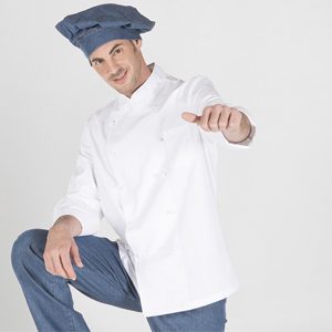 Chaqueta Cocina Unisex BOTON FORRADO M/L: Estilo y Comodidad en la Cocina