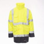 Descubre la versatilidad y seguridad de la chaqueta DOCKYARD de PAYPER: una parka 4 en 1 de alta visibilidad.