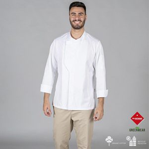 Chaqueta de Cocina Unisex HARO TEJIDO RECICLADO: Elegancia Sostenible para tu Equipo.