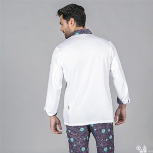 Chaqueta de cocina unisex PLANET TEJIDO RECICLADO.