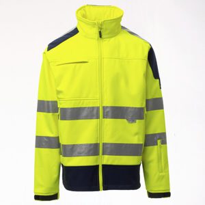 Chaqueta soft shell de alta visibilidad Payper: seguridad y comodidad en cualquier condición meteorológica.