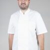 Chaqueta Unisex Popelín Fino Blanco M/C: Comodidad y Estilo