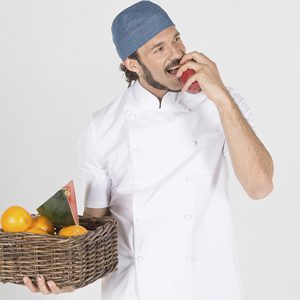 Chaqueta Cocina Unisex BOTON FORRADO M/C