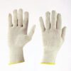 Guantes de algodón de hilo 10G, puño de punto ribeteado