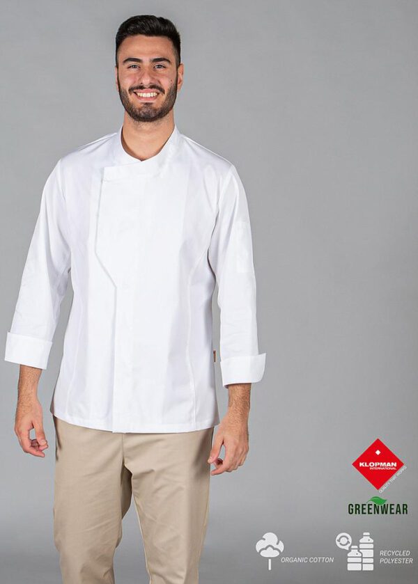 Chaqueta de Cocina Unisex HARO TEJIDO RECICLADO: Elegancia Sostenible para tu Equipo.