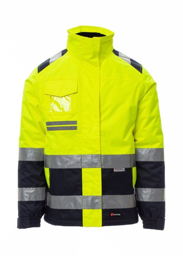 Descubre la innovadora chaqueta HISPEED LADY de PAYPER: alta visibilidad, comodidad y seguridad en un diseño bicolor.