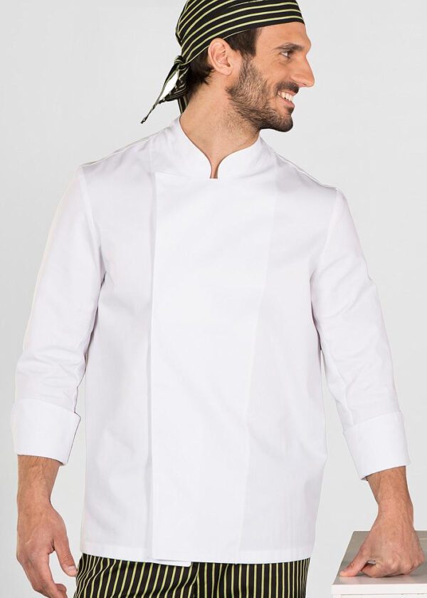 Chaqueta de cocina velcro: comodidad y seguridad para el profesional de la hostelería.