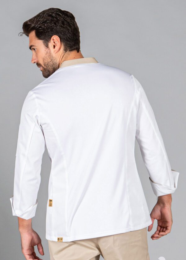 Chaqueta de cocina de hombre OTERO TEJIDO RECICLADO.