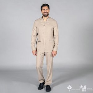 Pantalón Hombre TEJIDO RECICLADO ARENA: Estilo Sostenible para tu Uniforme.