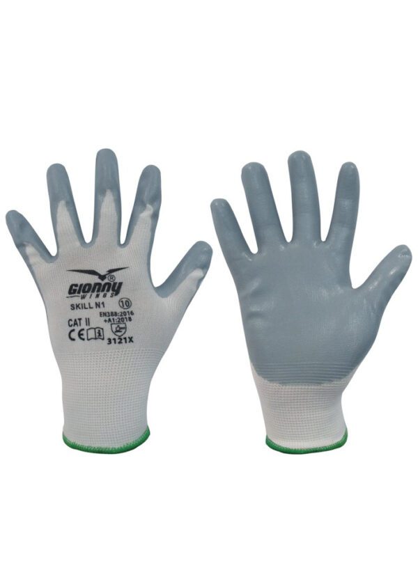 Guantes con revestimiento skill n1 payper: protección, confort y agarre para tus manos en trabajos ligeros y delicados, incluso en condiciones húmedas y con líquidos.