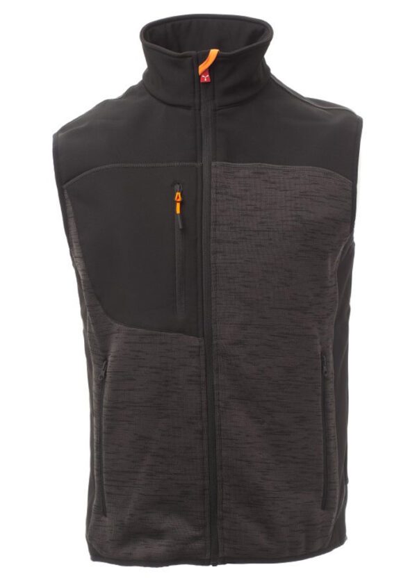 Inserciones en soft-shell negro para mayor resistencia y durabilidad.