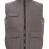 Chaleco acolchado Wanted Payper - Frente con cremallera y bolsillos.