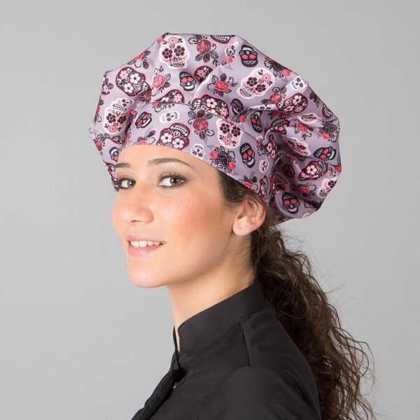 Gorro Chef Algodón con estampado catrina.