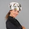 Gorro Chef Algodón con estampado olivas.